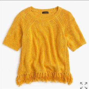 J. Crew Linen Short Sleeve Sweater